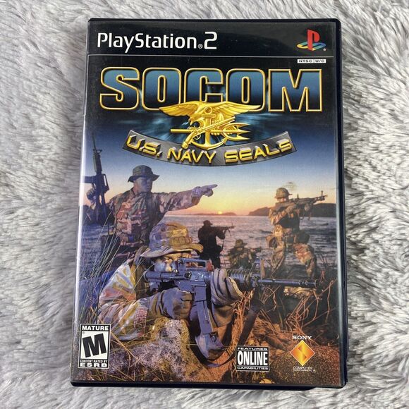 SOCOM U.S. Navy Seals (Sony PlayStation 2, 2002) PS2 Black Label Complete - Picture 2 of 15